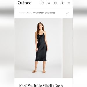 Quince midi silk dress